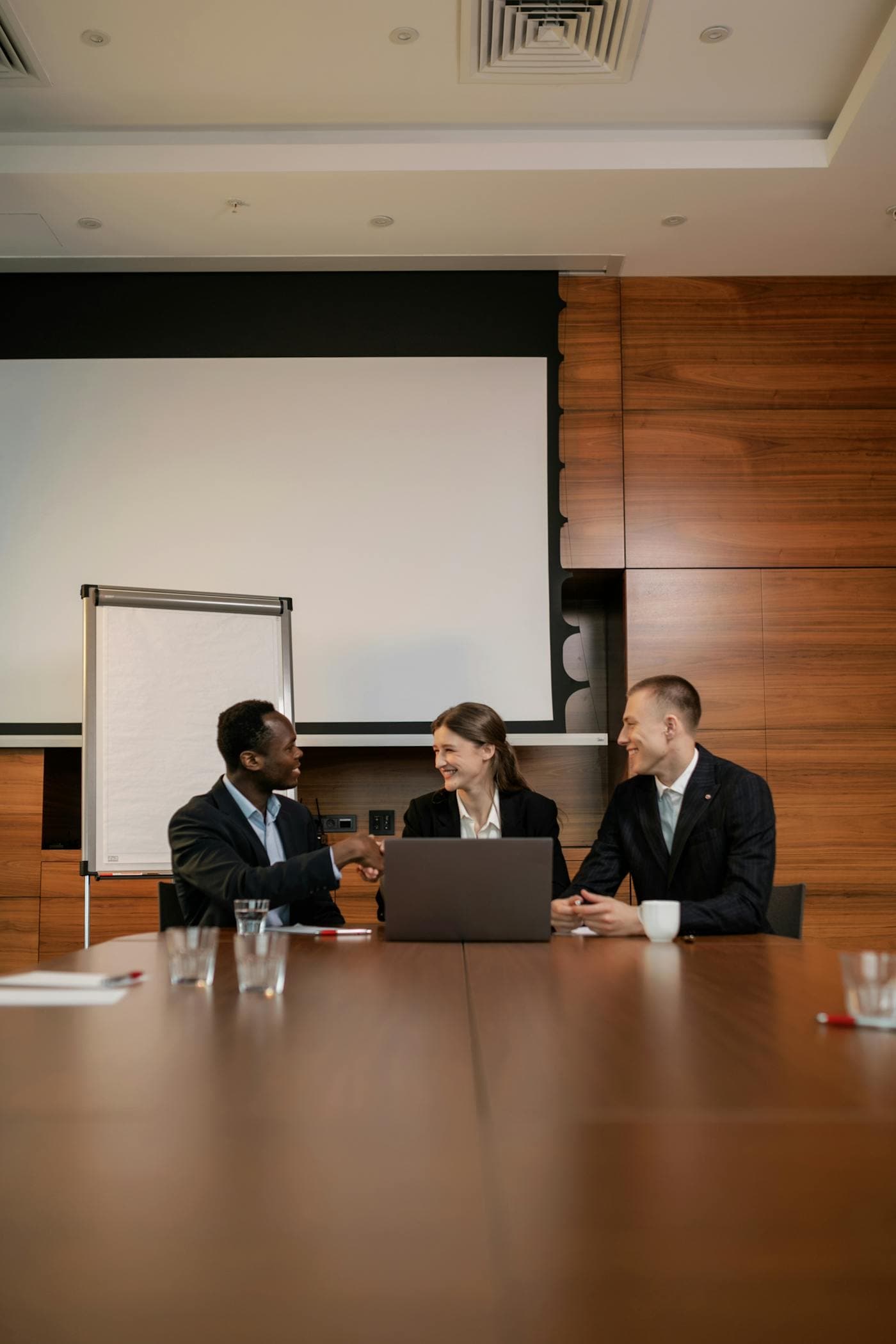 Business partnership meeting